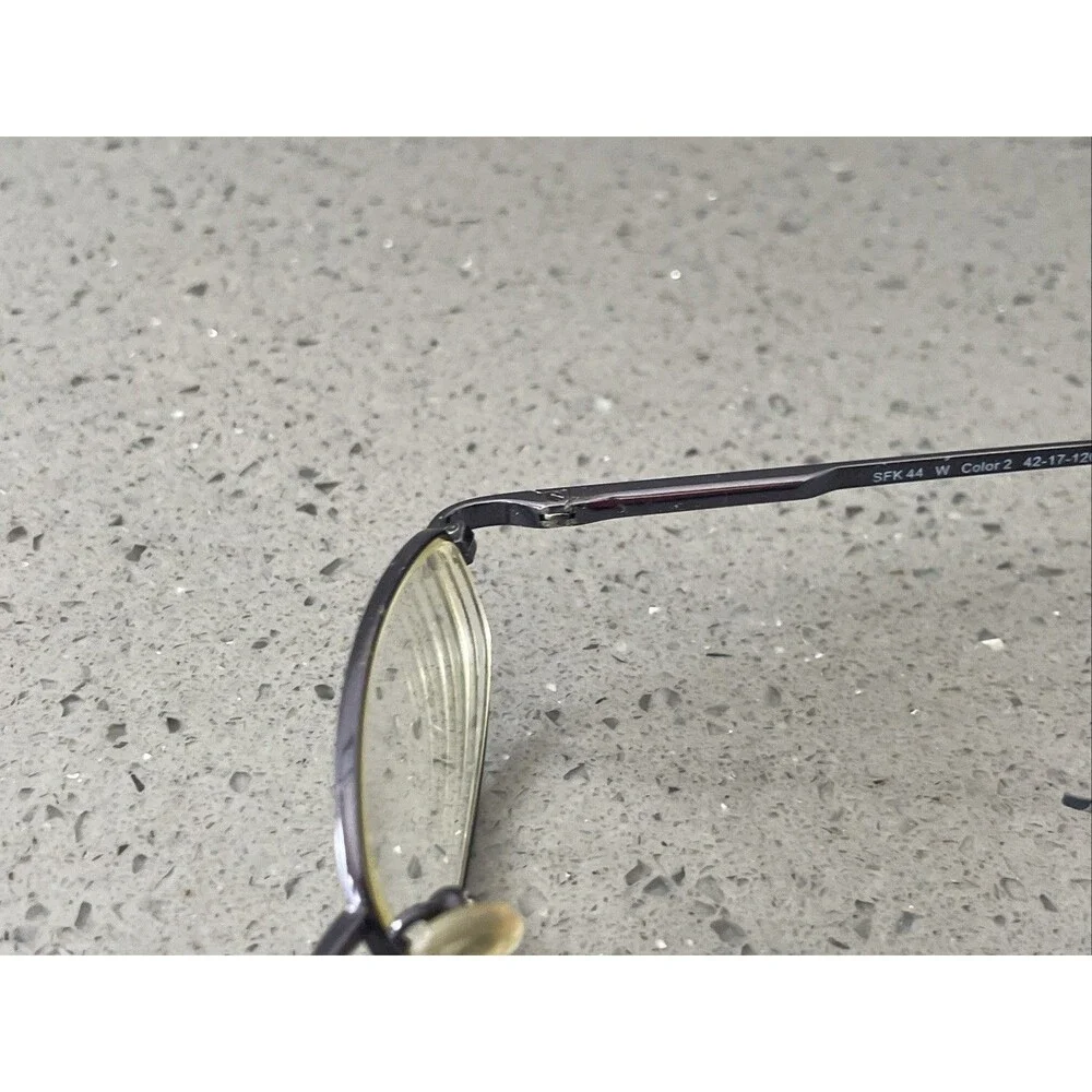 SUPERFLEX SFK 44 EYEGLASSES FRAMES ONLY 42-17-120 W Color 2 full rim gray navy